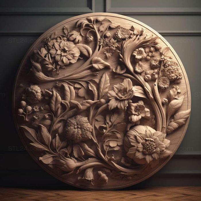 Patterns and decorations (stl light 4, PATTERN_1832) 3D models for cnc